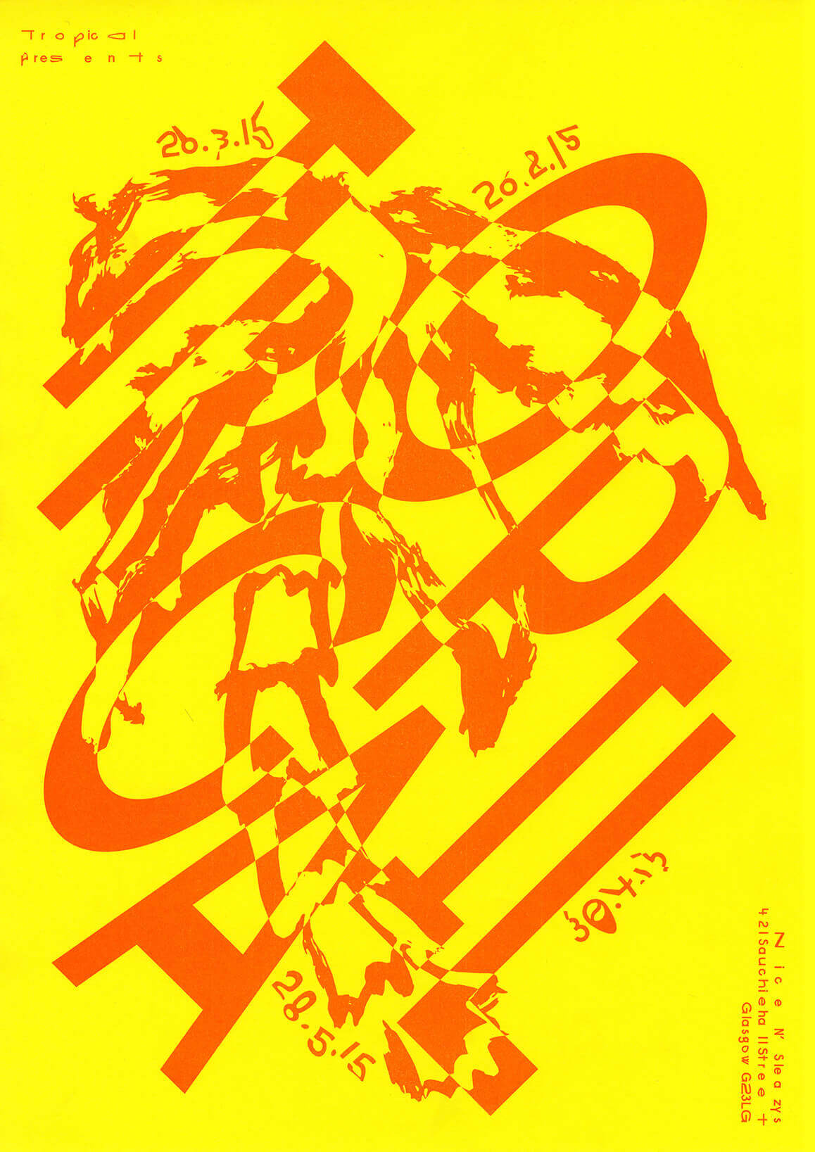 Tropical residency, Nice N' Sleazy, Glasgow